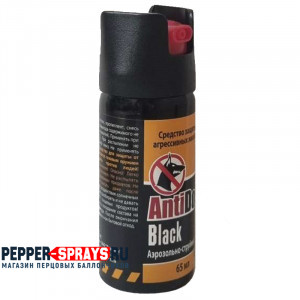 Перцовый (газовый) баллончик «AntiDog Black» 65 мл, аэрозольно-струйный